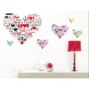 The Sweet Love Heart Sticker — I Love you in different language Wall Decal